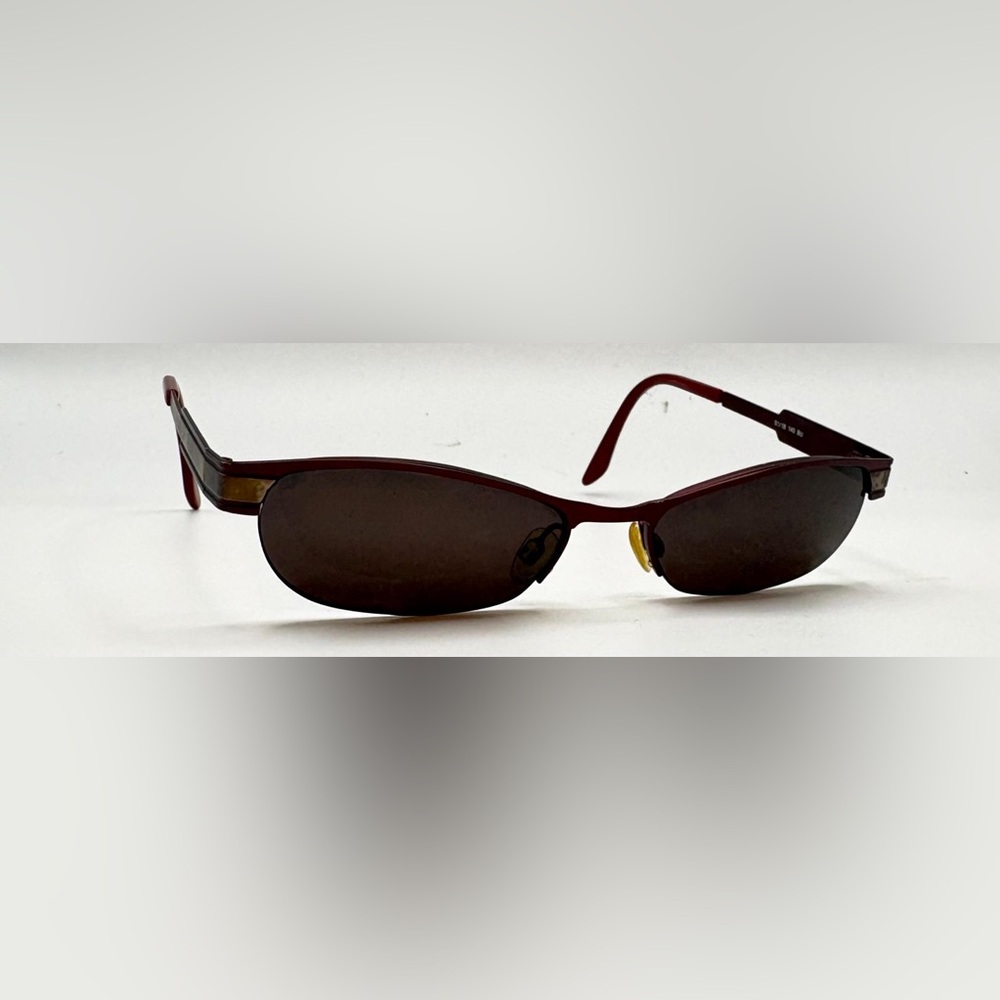 Valerie Spencer 9180 Burgundy Oval Metal Sunglasses Frames Only